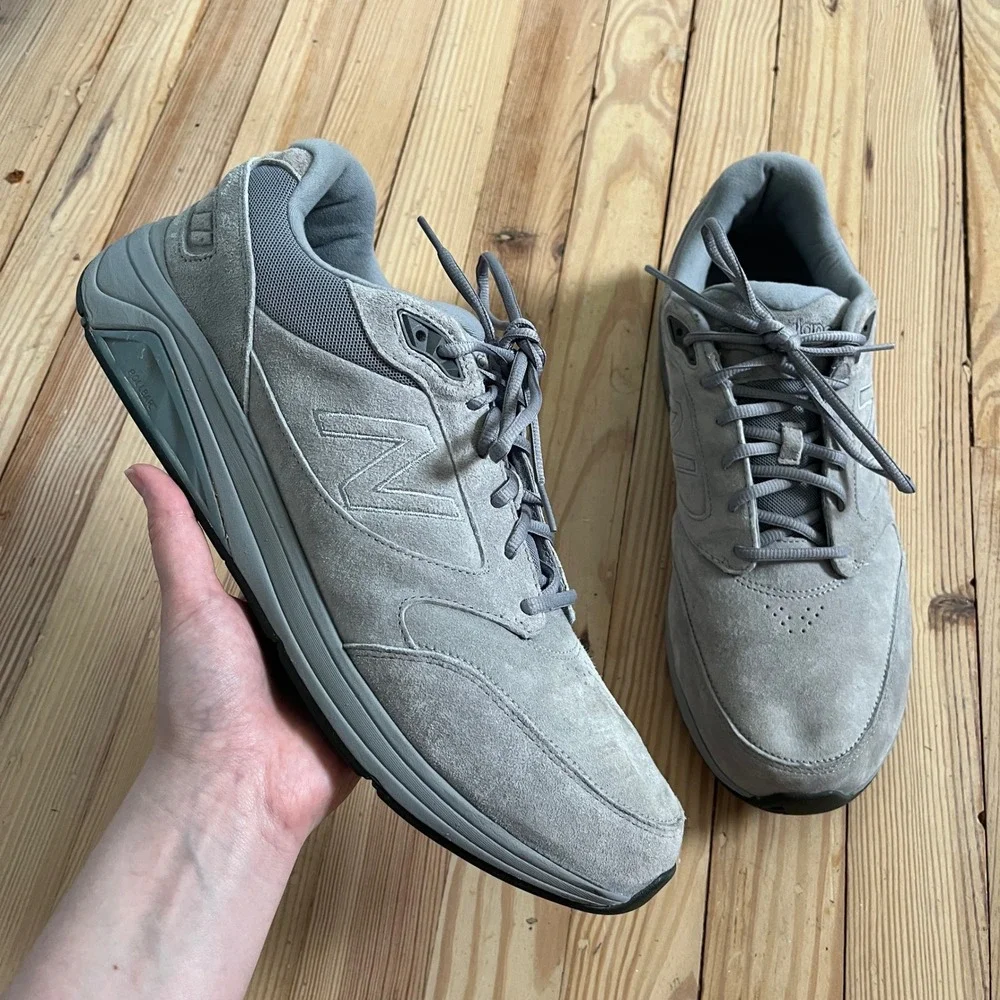 New Balance 928v2 Men Size 14 D Grey Suede Walking Shoe ROLLBAR USA Made comfort